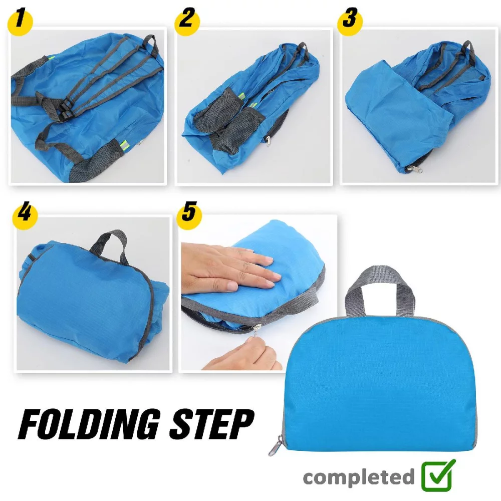 Sac à dos pliable pour les sports de voyage en plein air