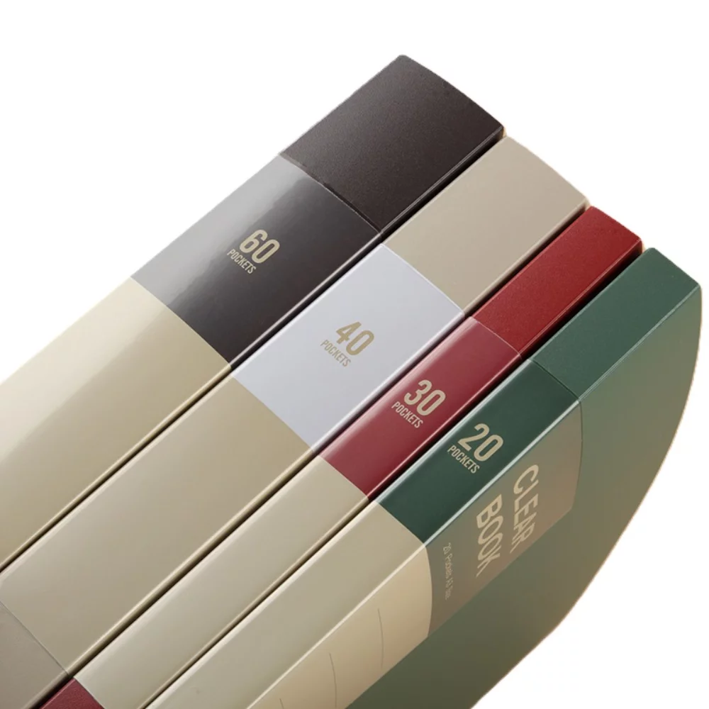 A3 Transparent Portable Folder with 60 Pockets