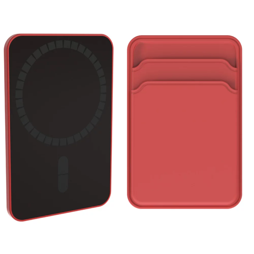 Porte-cartes magnétique à double couche