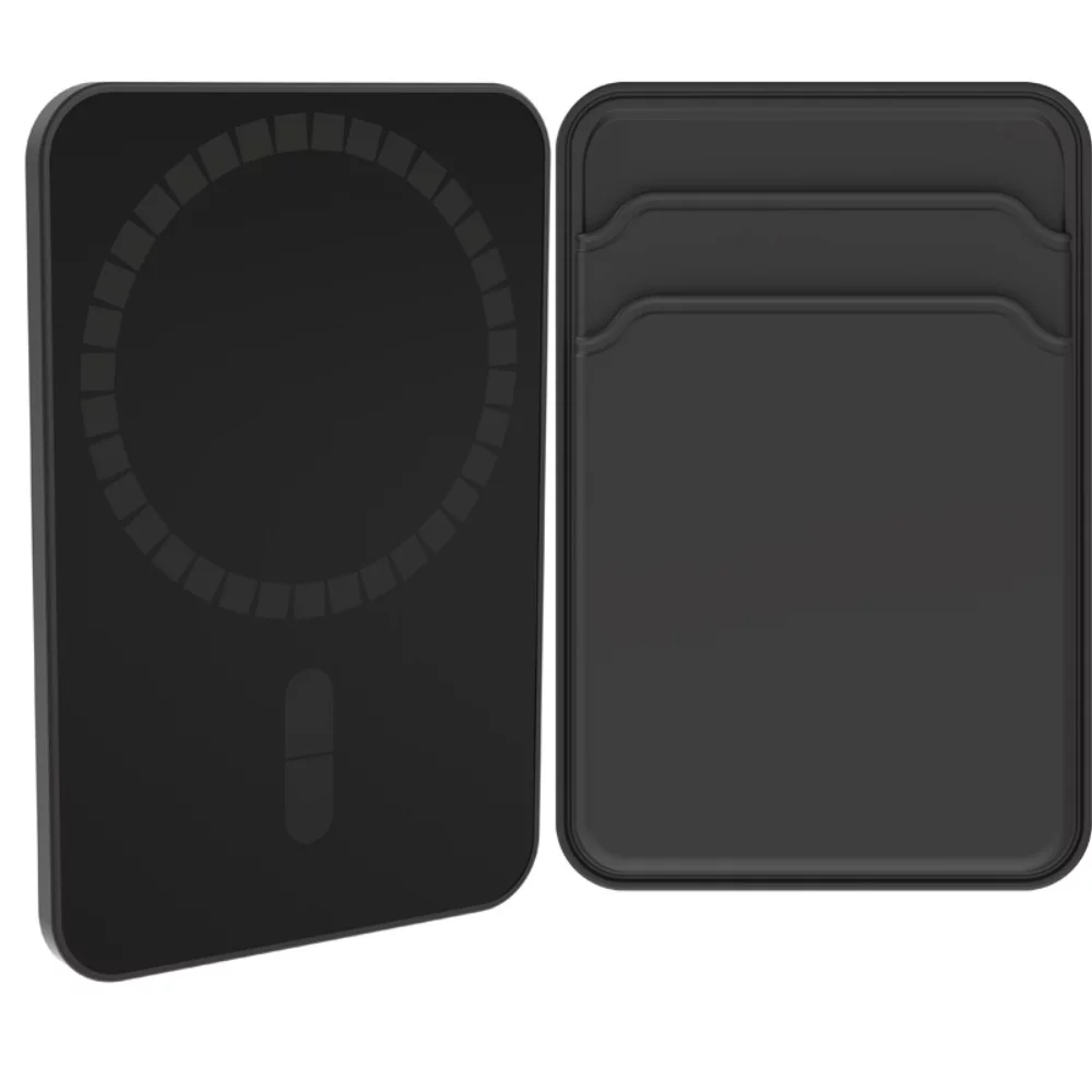 Porte-cartes magnétique à double couche