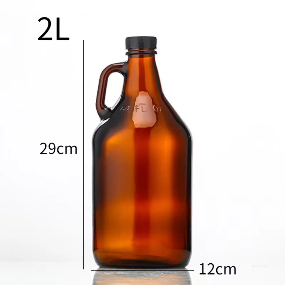 Growler en verre de 2L pour brassage maison