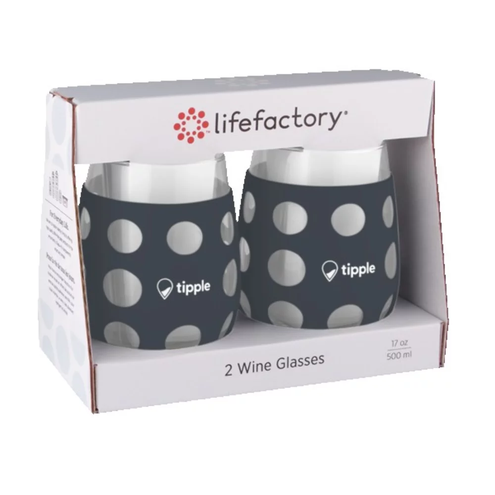 17 Oz. lifefactory® Wine Glass w/Silicone Sleeve (2 Pack)