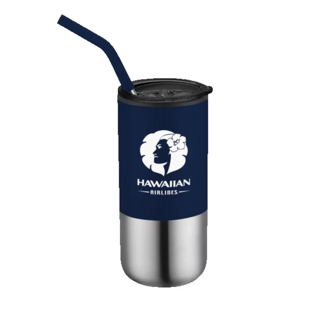 16 Oz. Destin Double Wall Tumbler w/Straw