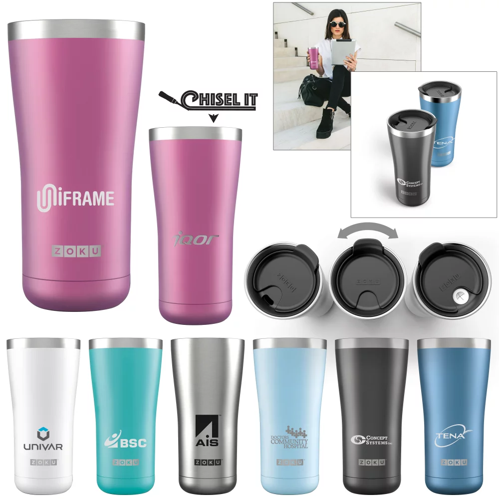 Gobelet en acier inoxydable 3-en-1 ZOKU® - 20 oz.