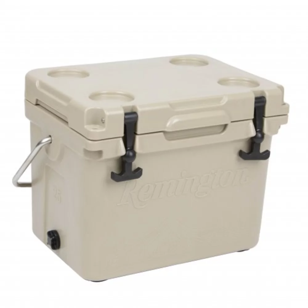 Glacière de 25 litres en polyéthylène moulé - beige