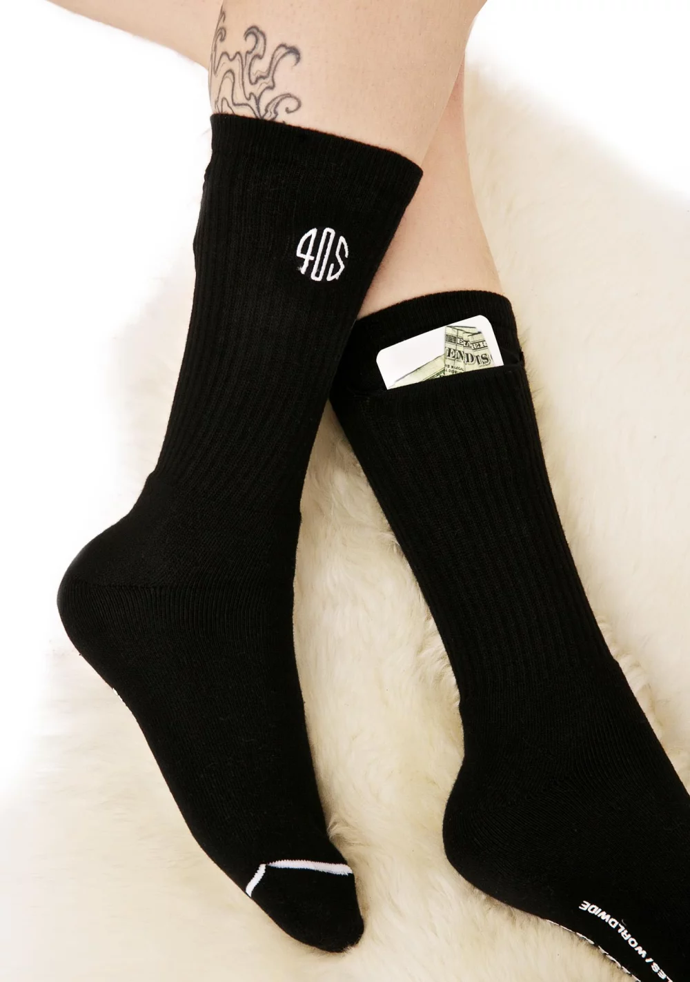 Chaussettes BAMTTON™ Stash, Chaussettes Avec Poches BAMTTON™