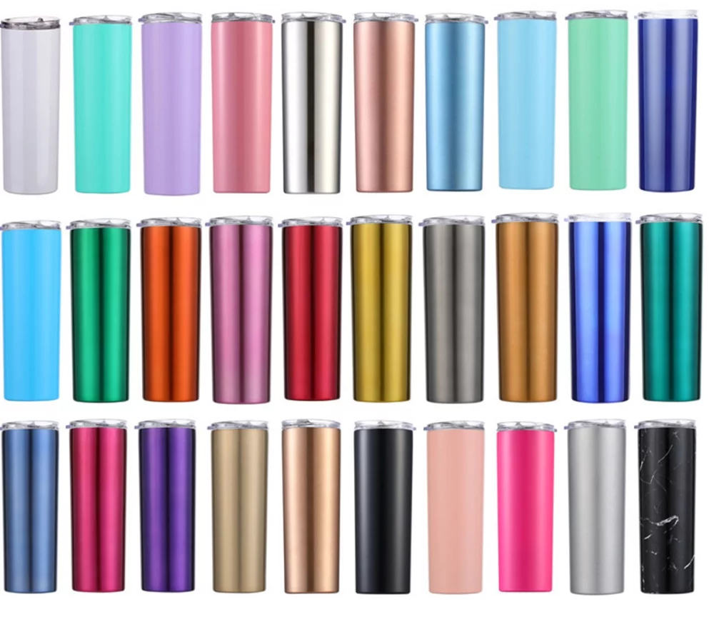 20Oz Stainless Steel Double Wall Insulated Skinny Tumbler