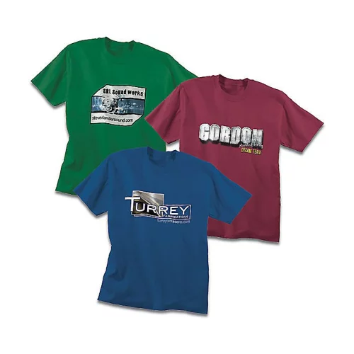 T-shirt coloré 100% coton plein.