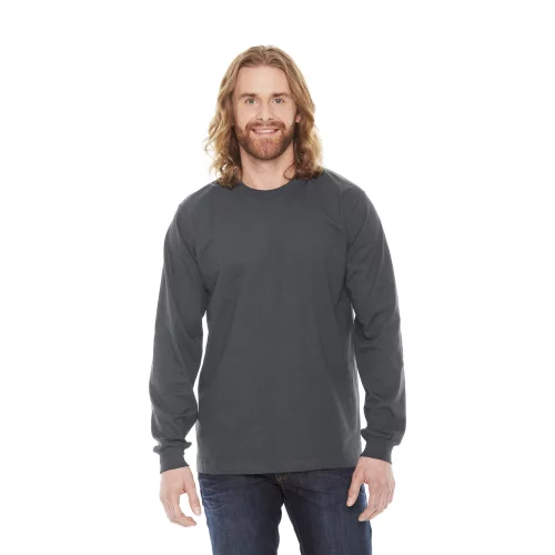 T-shirt à manches longues en jersey fin unisexe American Apparel