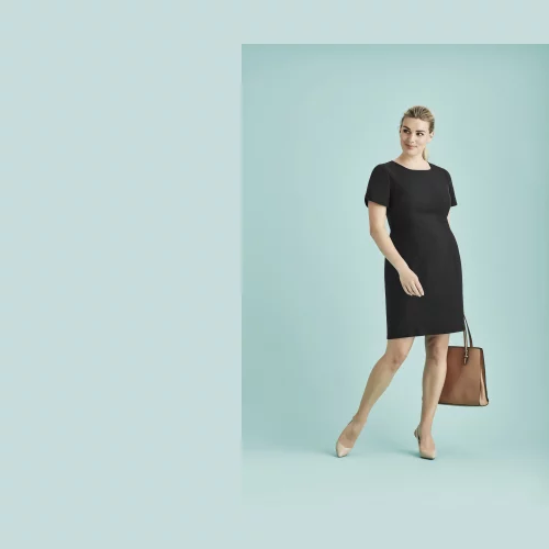 Robe à manches courtes