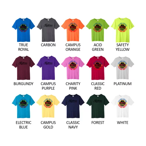 T-shirts de performance ChromaSoft 100% polyester