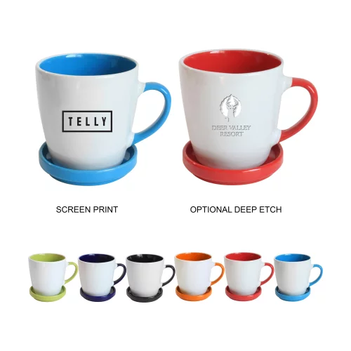 Ensemble de tasses sous-verre de 12 oz.