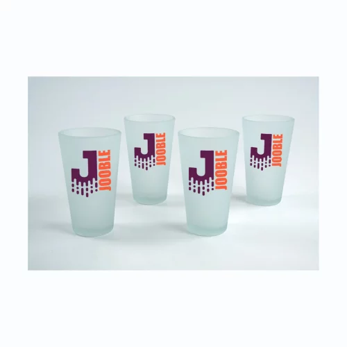 Ensemble de 4 verres à mélange givrés