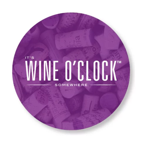 Anti-Drip Wine Pourer Disc .005 White Polyester Full Colour Imprint (3" dia.)