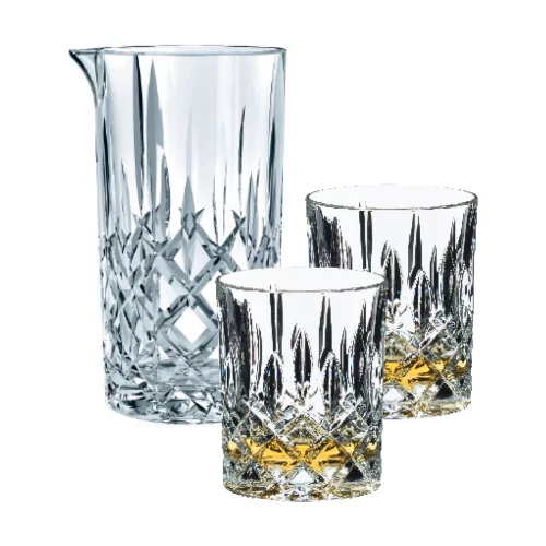 Ensemble de mélange Spey, cristal RIEDEL, 1 verre à mélanger, 2 verres à whisky dans une boîte cadeau Ovation