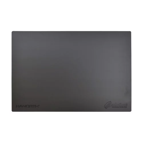 Tapis de bureau en cuir de luxe 12" x 9" noir