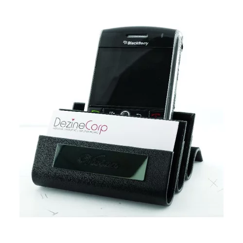 Porte-smartphone/de carte de visite de bureau noir