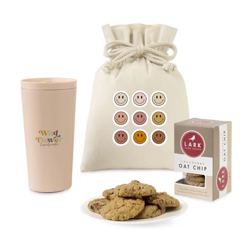Ensemble cadeau Sip, Snack & Inspire - Pêche claire