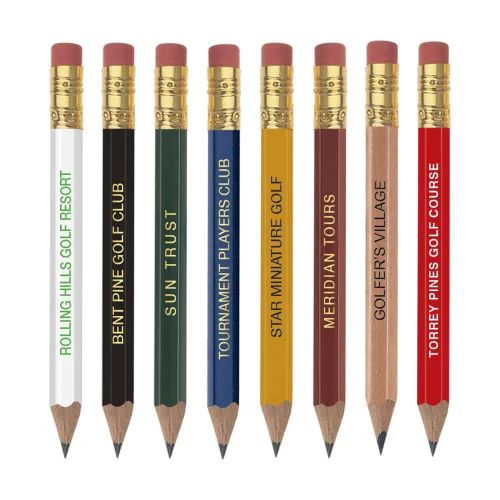 Crayon de golf - Hexagonal avec gomme
