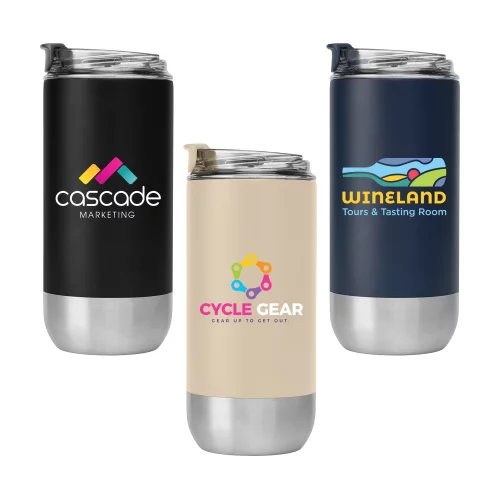Glacier - Gobelet en acier inoxydable recyclé à double paroi de 16 oz - ColorJet