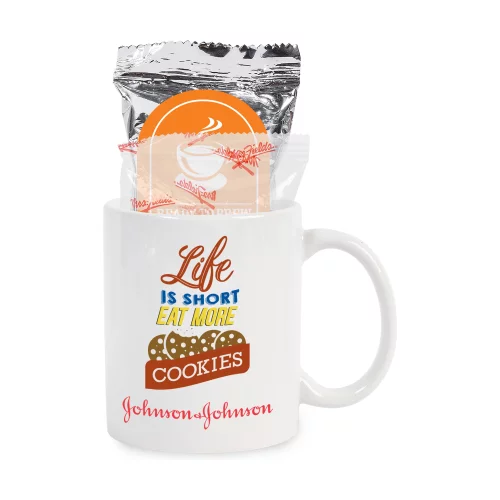 Ensemble de biscuits Mrs. Fields® et tasse à café