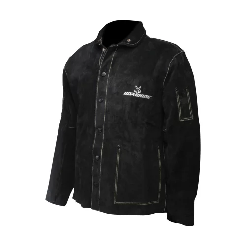 Manteau / veste Caiman® Caiman 30" en cuir de sanglier noir