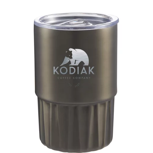 Gobelet isotherme en acier inoxydable recyclé de 16 oz de géométrie élite