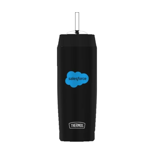 Gobelet en acier inoxydable à double paroi Thermos® de 18 oz avec paille