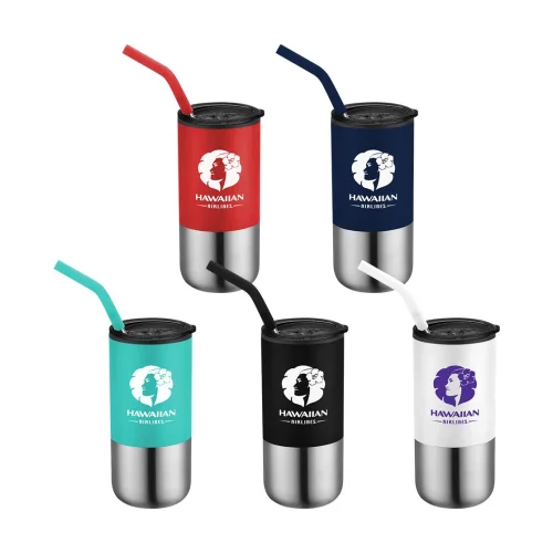 Gobelet Destin à paroi double de 16 oz avec paille