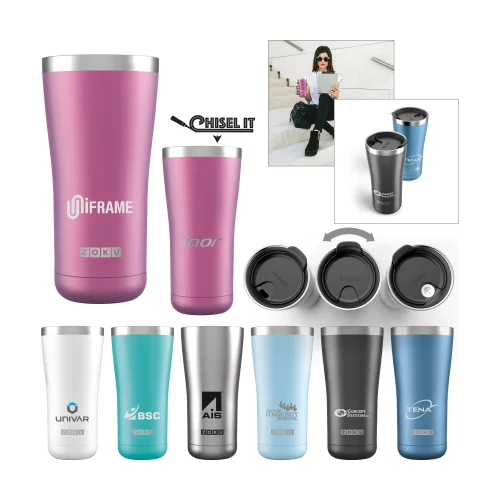 ZOKU® 3-in-1 Stainless Steel Tumbler - 20 Oz.