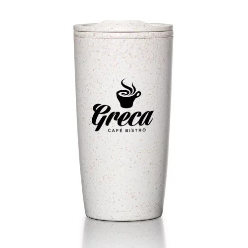 Gobelet isotherme double paroi Luxembourg - 20 oz blanc