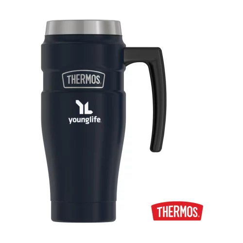 Thermos® King™ SS Handled Tumbler - 16oz Matte Blue