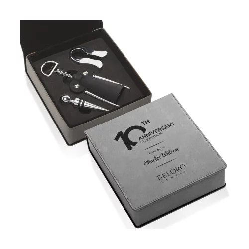 Falkland Wine Accessory Set - 3pc Gray