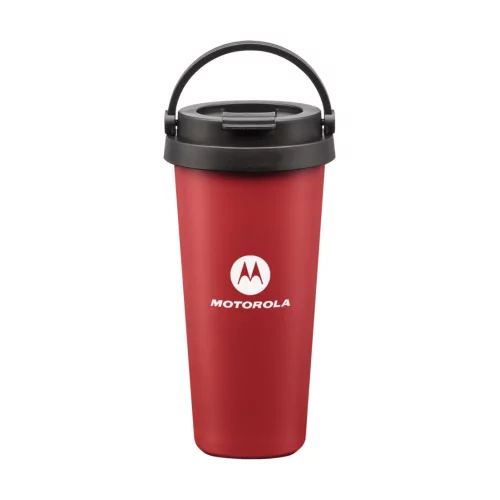 Gobelet Pallazo à paroi double en acier inoxydable - 16 oz Rouge mat