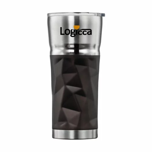 Le gobelet à paroi double Romford - 20 oz noir