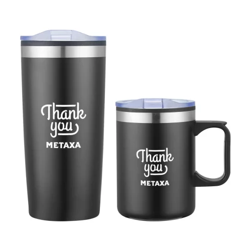 Lou Asador Mug & Tumbler Gift Set - Black