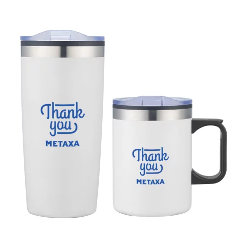 Lou Asador Mug & Tumbler Gift Set - White