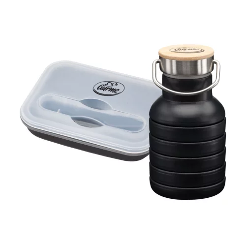 Le set bouteille/boîte à lunch Camberwell - Noir