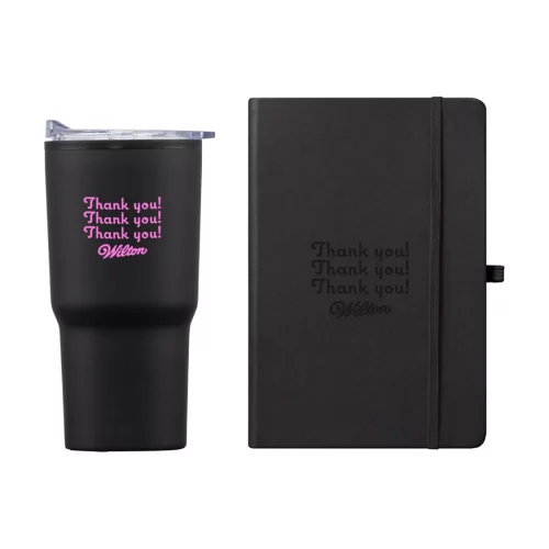 Eccolo® Cool Journall/Bexley Tumbler Gift Set - Black