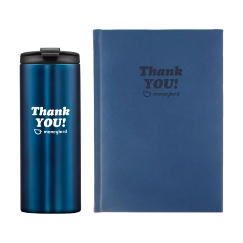 Ensemble cadeau Eccolo® Symphony Journal/Renzi Tumbler - Bleu