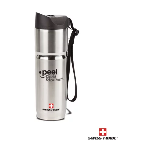 Gobelet Swiss Force® Voyager en acier inoxydable - 15 oz argent