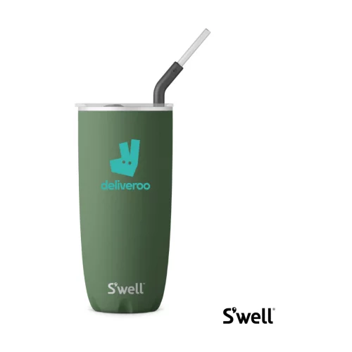 Gobelet S'well® avec paille - 24oz vert jaspe