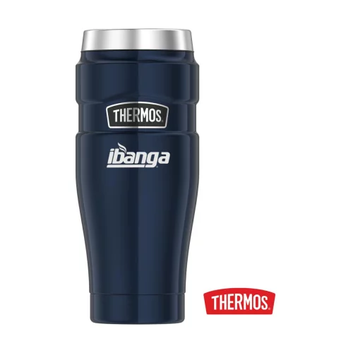 Thermos® King™ Gobelet en acier inoxydable - 16 oz Bleu nuit