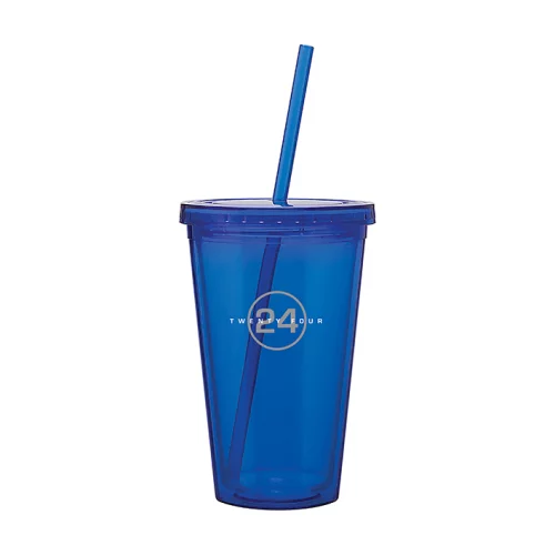 Tumbler à spiritueux de 16 oz (bleu)