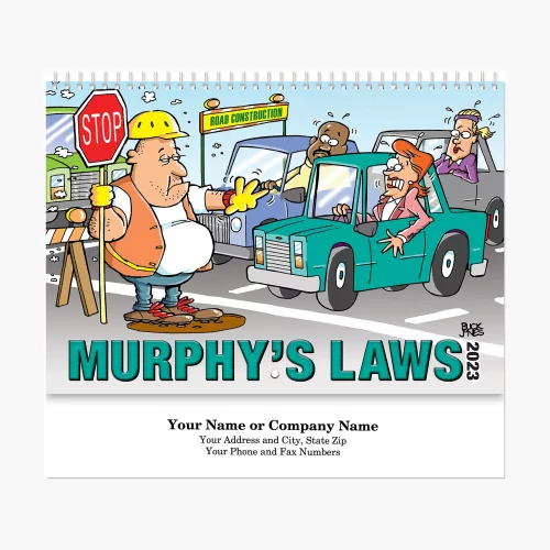 Calendrier mural en spirale des lois de Murphy
