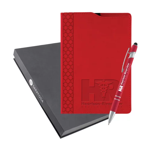 Ensemble Deboss Montabella Journal & Stylo Ultima Softex