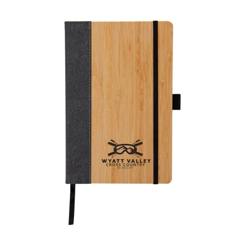 Journal en bambou et cuir Saratoga Horizon