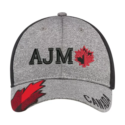 Full-Fit Polyester Heather & Spandex/Soft Nylon Mesh w/Canada Insignia