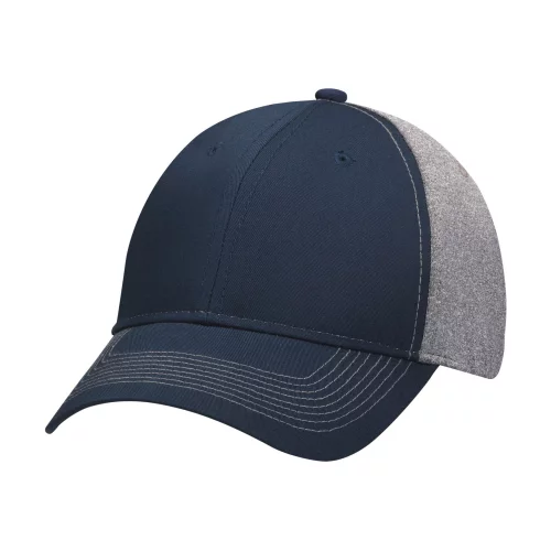 Full Fit Polycotton/Polyester Heather & Spandex Cap
