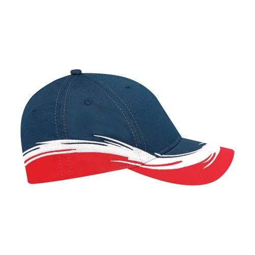 Full-Fit Polycotton Cap w/Flare Accent